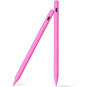 Stylus Pen for iPad 11th/10th 20252018 Active Pencil Pro with Palm Rejection 2Pack Stylus Pencil Pen for iPad 11/10/9/8/7/6th,iPadPro 12.9/11/13inch M4,Air 3/4/5/M2/M3,Mini A16/5th/6th (Rose Red)