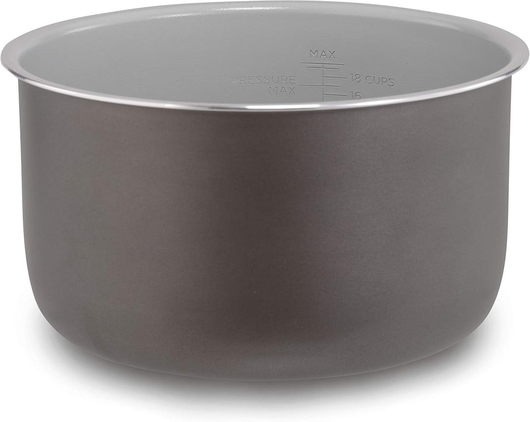 Ninja Foodi 6.5-qt. Ceramic Coated Nonstick Inner Pot, Compatible with all Ninja Foodi 6.5 qt. models, Dishwasher Safe Gray