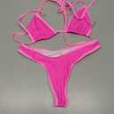 Pink Thong 2 Piece Bikini, Small