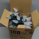 Minetom C9 Christmas String Lights, 100 Ft LED Commercial Outdoor Christmas Lights with 100 Strawberry C9 Bulbs, Waterproof Connectable UL Certified for Outdoor Indoor Roofline Backyard Xmas Decor (Warm White)