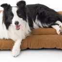 Bedsure Washable Dog Crate Pad for Extra Large Dogs, Anti-Slip Puppy Kennel Dog Bed for Crate - Ultra Soft Fleece Flat Thin Pet Mat (Not Chew Proof), Brown XL 41"x27"