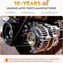 Alternator for Jeep Wrangler 2007-2008 3.8L V6, for Chrysler Town & Country/Dodge Grand Caravan 2008-2010 3.3L 3.8L V6, for Voyager 2008 3.3L, for Volkswagen Routan 2009-2010 3.8L, 4801304AA 11295