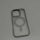 TORRAS for iPhone 16 Pro Case Translucent Matte Back/Natural Titanium Gray Edge | Compatible with MagSafe, Military Grade Drop Protection, Stronger Magnetic, Shockproof Airbag, Color Button, Slim