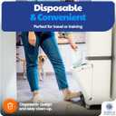 American Kennel Club Male Dog Wrap, Disposable Diapers with Wetness Indicator, Medium, 50 Count