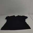 Women's Mock Wrap Top Workwear Originals with Rib-Knit Back Panels WW650 (X-Large, Black)