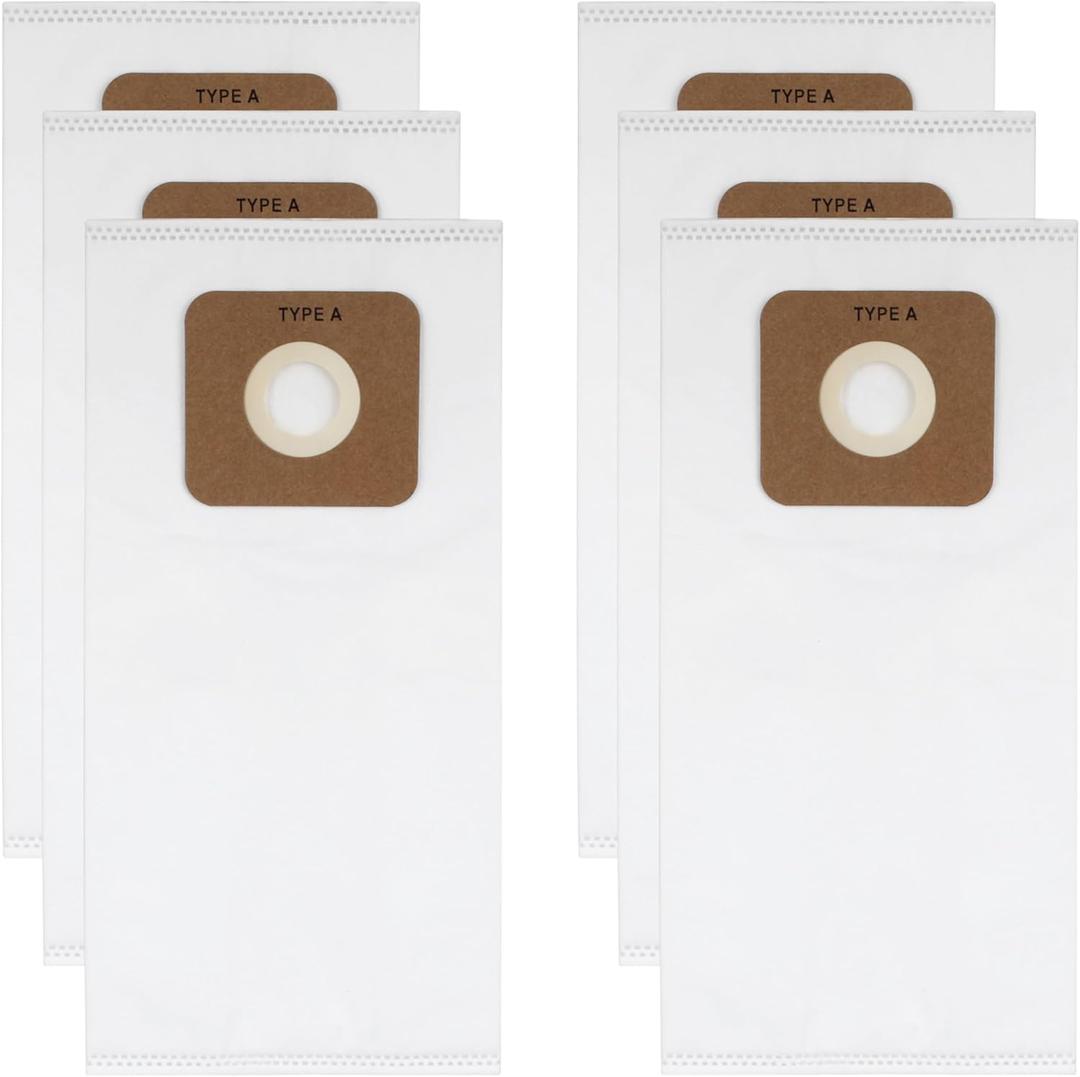 6 Pack Type A HEPA Vacuum Bags for Riccar Most Vibrance Type A R-Series,2000,4000 & Simplicity S20EZM 5000,6000,Part RAH-6/SAH-6