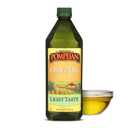 Pompeian Light Taste Olive Oil - 32 Fl Oz - Olive Oil for High Heat Cooking - Light Flavor for Baking and Sauteing - High Smoke Point Reducing CO2 [Amazon-developed Certification] Compact by Design BB 02/2028