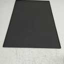 Waterproof Trash Can Mat with Raised Edge Non Slip Under Garbage Mat Trash Can Pads Protective Silicone Rubber Tray for Kitchen to Avoid Spills Floor Scratches(Black,15.8" X 23.6")
