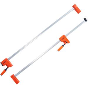 VEVOR Bar Clamps for Woodworking, 2-Pack 50" Parallel Clamp Set, F Clamp with 1100 lbs Load Limit, Even Pressure, High-strength Plastic and Carbon Steel, Wood clamps for Woodworking Metal Working