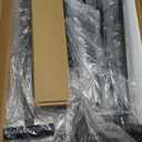 COMHOMA Small Standing Desk Adjustable Height & Tiltable Tabletop, Mobile Stand Up Desk for Laptop, Portable Computer Table for Home Office Work and Walking Pad Treadmill, Height 30.7"-46.4", Black (31.5 IN)