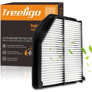 Treeligo CA11258 Engine Air Filter Compatible with Honda CR-V (2.4L) 2012-2014 -Up to 12 Months or 12,000 Miles Filter Protection