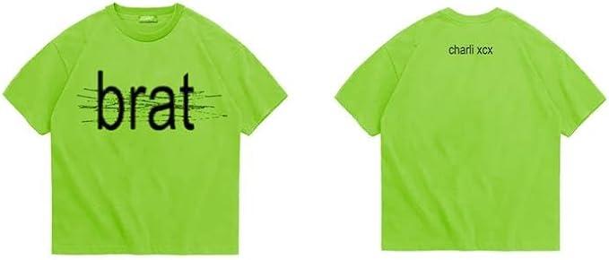 Charli XCX Unisex Adult Offical Merch Scratched Out Brat T-Shirt, size M