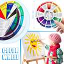 Dianelhall 10" Proportional Divider Color Wheel for Artists Viewfinder Gray Scale Value Finder Artist Value Locator Pocket Drawing Supplies Drafting Tools Kit