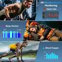 Smart Watch for Men Fitness Tracker: Waterproof Make Answer Call Running Digital Mens Watches Military Smartwatch Android Phone iPhone Samsung Compatible SpO2 Sleep Heart Rate Monitor Step Pedometer