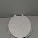 Bemis 175 000 Commercial Open Front Toilet Seat with Cover,Plastic, Elongated, White