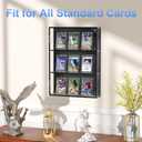 120ct Magnetic Card Holder, 35pt One Touch Card Holder for Trading Cards, Protectors Hard Plastic, U-V Protection Magnetic Display Case for Baseball, Game, Sports Cards