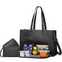 Keyli 3pcs Laptop Bag for Women 15.6 inch and Lunch Tote Bag for Women with Insulated Lunch Compartment Computer Briefcase