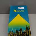 HIHUOS Porch Light with Security Camera Built in Dusk to Dawn Outdoor Lighting - Waterproof Outside Lights Fixture Wall Mount- Exterior Lights for House Garage Front Door,Black