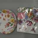 Funnymoom 96 Pcs Wildflower Tableware Set for 48 Guests Include 48 7 Inch Dessert Plates and 48 Napkins Watercolor Disposable Dinnerware for Birthday Holiday Tea Party Supplies
