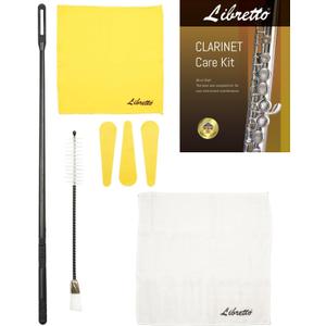 Libretto Flute Cleaning Kit – Includes Cleaning Rod, Dust Brush, Microfiber Polishing Cloth, White Cleaning Cloth, and 3 Pad Dryers for Daily Flute Care