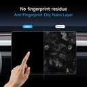 Matte Screen Protector For Tesla Model Y 2025 2026 Juniper& 2024-2025 Model 3 Highland [No More Glare& Fingerprint] Mil- 15.4 Dashboard - Front& Rear Protector - [2-Pack]-PET Material