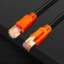 Cat 8 Ethernet Cable 75 ft Cat8 26AWG RJ45 Network Patch Cable 40Gpbs/2000Mhz LAN Wire Cable Cord Shielded for Modem, Router, PC, Mac, Laptop, PS2, PS3, PS4, Xbox, and Xbox 360. Red