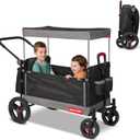 Radio Flyer Wagon for Kids, Baby Stroller, Outside Toys for Toddlers 1-3, Rolling Cart, Beach Cart with Wheels, Trav'ler Stroller Wagon with Protective Cover, for Ages 1+ Years