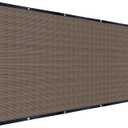 FAIR WIND Shade Cloth 90% Sun Shade Fabric Privacy Screen Shade Cover Patio Canopy with Grommets Shade Net for Garden Outdoor Pergola 6 x 8 FT - Mocha