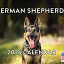 German Shepherd Calendar 2026 Monthly Wall Calender GSD Shepard Gifts 12 Month | American Made In The USA