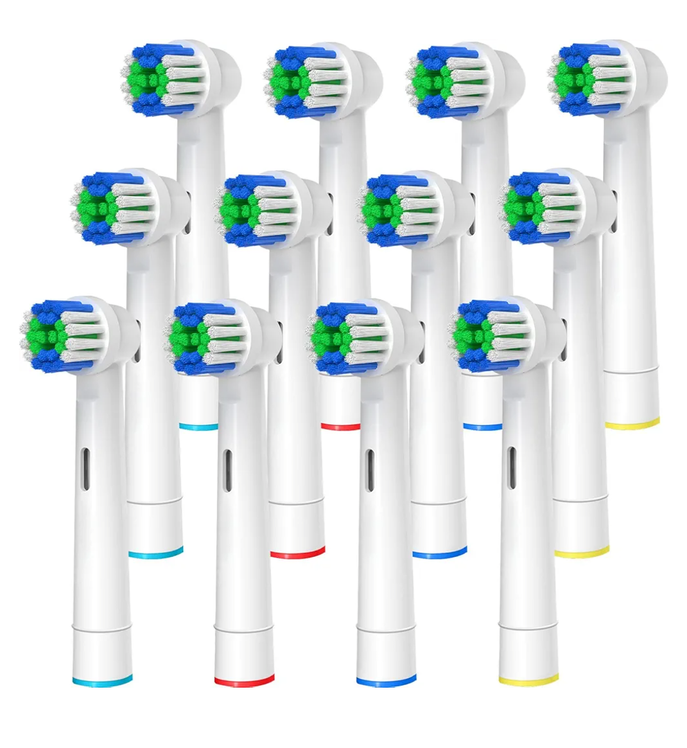 Replacement Toothbrush Heads Compatible with Oral B Braun, 12 Pcs Professional Electric Toothbrush Heads Brush Heads Compatible with Oral B Replacement Heads Refill 7000/Pro 1000/9600/500/3000