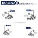 1116PCS Bolts and Nuts Kit, Stainless Steel Hardware Assortment Kit, 10-24#8-32#6-32#4-40 Nuts, Bolts, Washers, Tweezer
