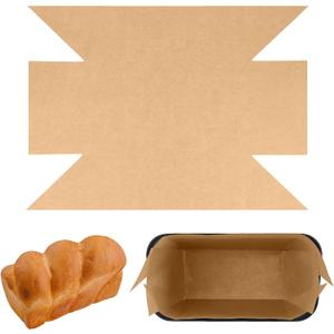 100 Pcs Parchment Paper Loaf Pan Liners for Baking Bread 9x5 in Loaf Pan Parchment Liners Disposable Non-Stick Bread Pan Liners Loaf Liners for Baking Toast Bread