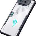 Case for ASUS ROG Phone 2 Case Clear PC Back Camera Protector Heavy Duty Armor Protective Slim & Ultimate Grip Anti-Fingerprint Anti-Scratch Bumper Case (Black)