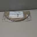 Eforcurtain Thick Linen Style Cloth Placemats Set of 6 Fabric Placemats Heat Resistant Machine Washable Table Mats Double Layer Water Absorbent Place Mats, Beige and Charcoal Round 15 Inch Place Mats