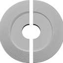 Ekena Millwork CM16AD2 16 1/8"OD x 3 5/8"ID x 1"P Adonis Ceiling Medallion, Fits Canopies up to 10-1/4", 2 Piece
