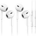 2 Pack Wired Headphones for iPhone Earbuds Built-in Microphone & Volume Control Nosie Reduction Headsets Compatible with iPhone 14/13/12/11/Plus/Pro/Pro Max/mini/XS/XS Max/X/XR/SE/8/8 Plus/7/7 Plus