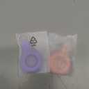 2 Pack Compatible with Apple Airtag Holder with Keychain,IPX8 Waterproof GPS Cover for Air-Tags Shockproof [Anti-Scratch] Item Finders Case for Pets,Kids,Luggage-Pink+Purple