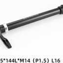 Bicycle Hub Thru Axle Adapter for BOOST Forks Quick Release Thru Axle With Handle Bike Bicycle Front Fork Spindle Lock For MTB Or Road Bicycles(15x100mm)