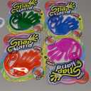 Giant Snap Hand-Jumbo Sticky Hands Toy (4 Pack Assorted) Large Stretchy Toy for Kids. Party Favors, Classroom Prizes, Birthday Gifts Easter Day Goodie Bags Stuffers Bulk. 414-4s