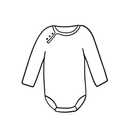 Simple Joys by Carter's Baby Girls' Long-Sleeve Bodysuit, Pack of 6, 3 M
