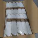 Nervure 350PCS Ivory Plastic Plates - Ivory Gold Plastic Dinnerware Sets for 50 Guests - 100 Gold Disposable Plates, 50 Pre Rolled Silverware Sets, 50 Cups Perfect for Wedding & Party