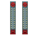 Beistle Set of 2 Circus Pull Down Photo Prop Backdrops, 6'- Test of Strength Game, Vintage Carnival Wall Decorations