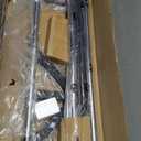 Luxspire Heavy Duty Clothes Rack Load 600 LBS, Double Rod Clothing Rack, Rolling Garment Racks with Lockable Wheels, Shelves, Adjustable Laundry Hanging Racks for Clothes (Black+Silver)