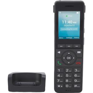 VBESTLIFE 4G LTE Cordless Phone with Dual SIM & WiFi VoIP, 2.4" Color Screen Portable SIP Phone for Home Office, No Landline Needed, Black (US Version)