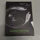 Neckband Bluetooth Headphones, Around The Neck Headphones 24H+ Playtime, Bluetooth Headsets with Call Vibration, Shark Jaw Design Wireless Earbuds+Noise Isolation/Built-in Mic/IPX7 Waterproof (Black)