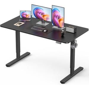 48" Large Electric Standing Desk Adjustable Height for Home Office, 48 x 24 Inch
