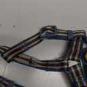 Stripe Step in Dog Harness for Small Dogs, Freedom Nylon Dog Halter Vests, Lightweight and Escape Proof Puppy Harness, Quick Fits for Small Medium and Large Dogs, Blue XS