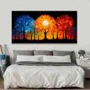 Canvas Art Wall Decor Large Abstract Wall Art Pictures For Living Room Tree Of Life Wall Art Artwork for Walls Modern Colorfu Wall Art Canvas Prints Home Bedroom Office Wall Decoration 29" X 58"