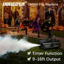 1000W Professional Fog Smoke Machine, 5000 CFM with 1L Tank, 160ft Wireless Remote & Timer Control, 9-16ft Range - for Stage Halloween Parties Concerts Photography Clubs, BF-01