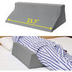 Fanwer Body Side Wedge Pillow for Sleeping 7.87 x 9.84 x 23.62 inch Bed Wedges Back Positioners Inclined Positioning Wedge for Adults for Recovery After Surgery Back Pain, Foot, Pregnancy Support (24in)